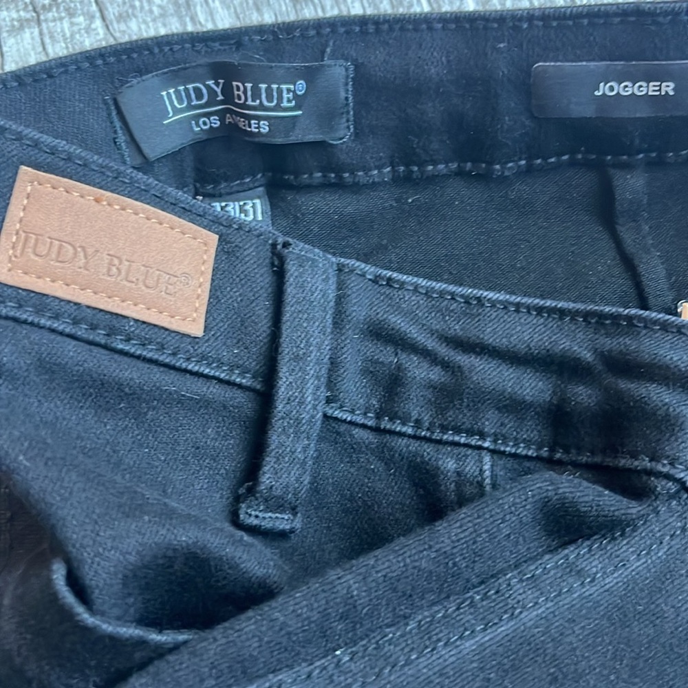 Judy Blue Jet Black Jogger Jeans Size 31 Style JB88700